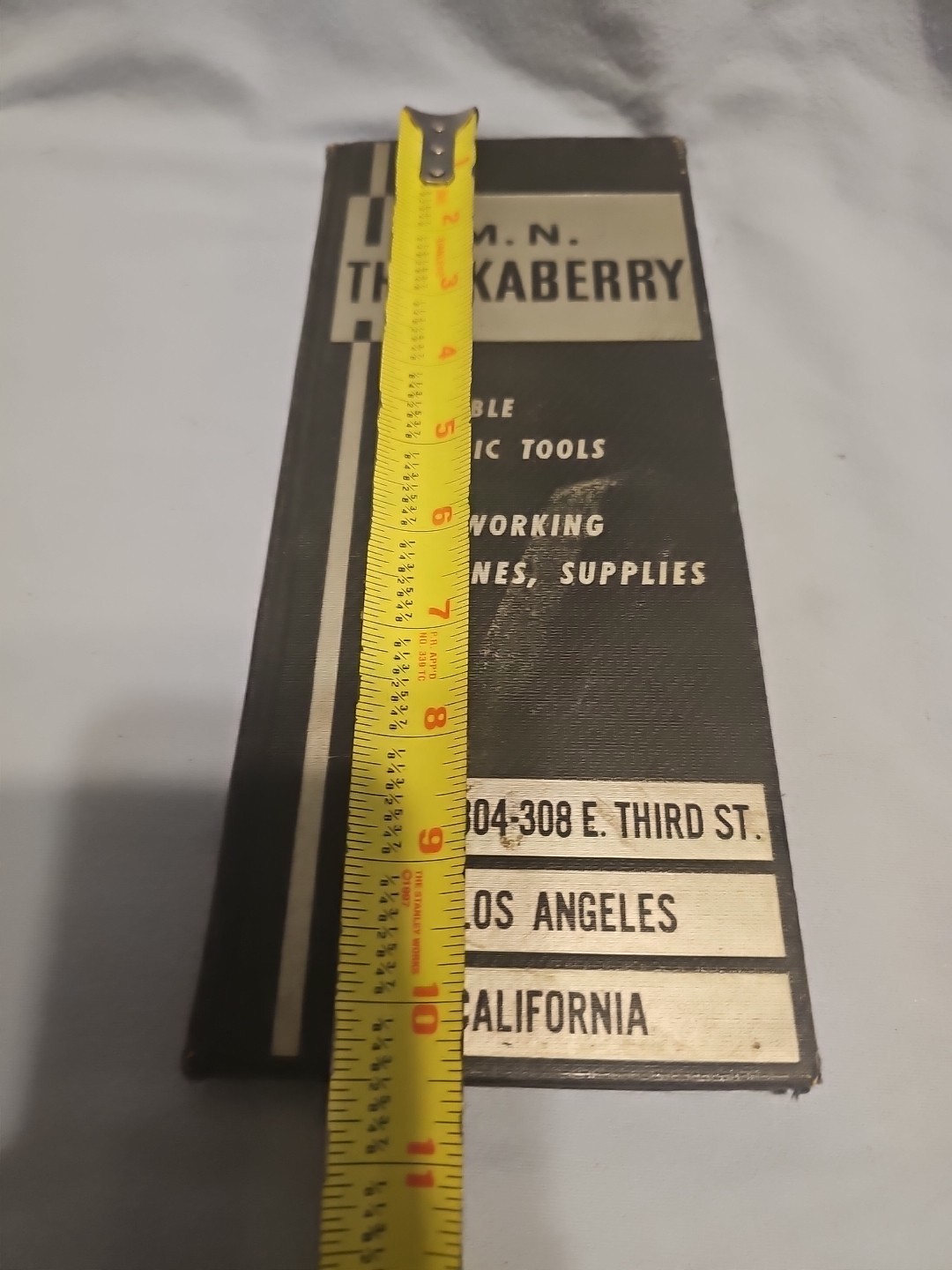 RARE TOOL CATALOG #40 1940 M.N THACKABERRY Inc. California