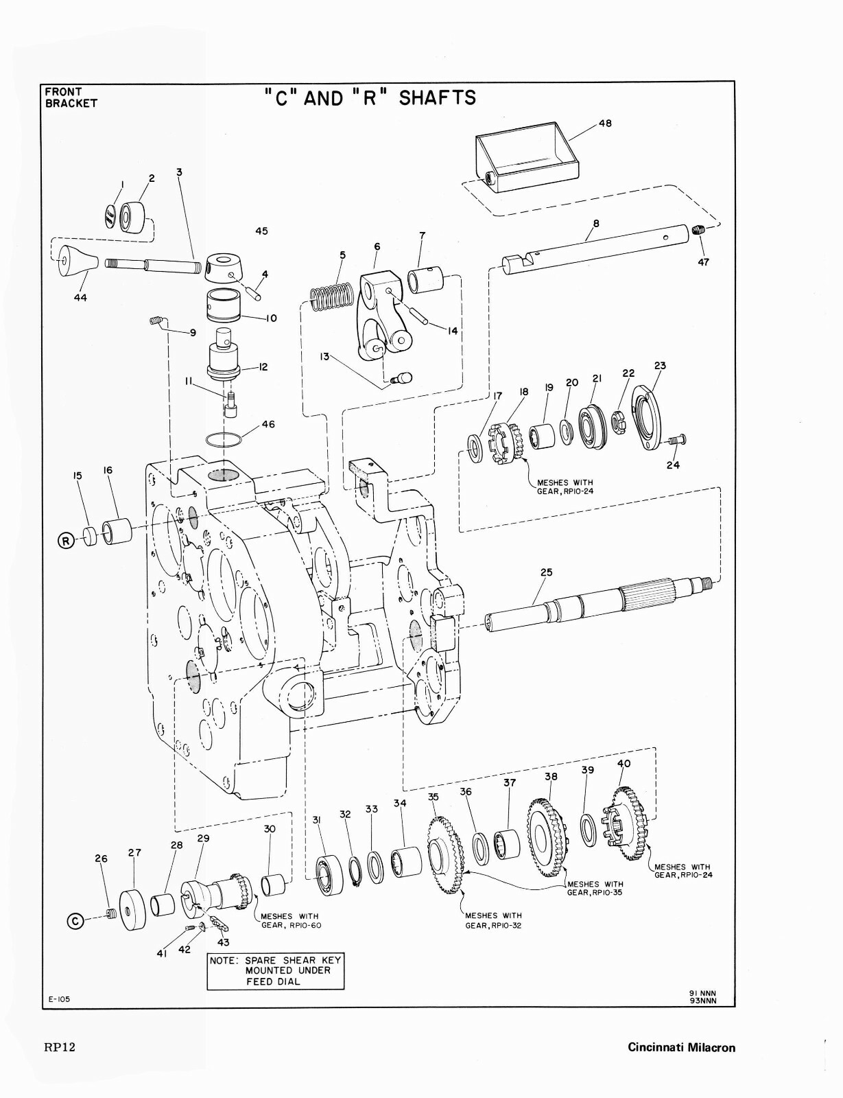 Cincinnati 205-12 Cintimill, Cintiversal DH Mill Instruct & Parts Manual #1773