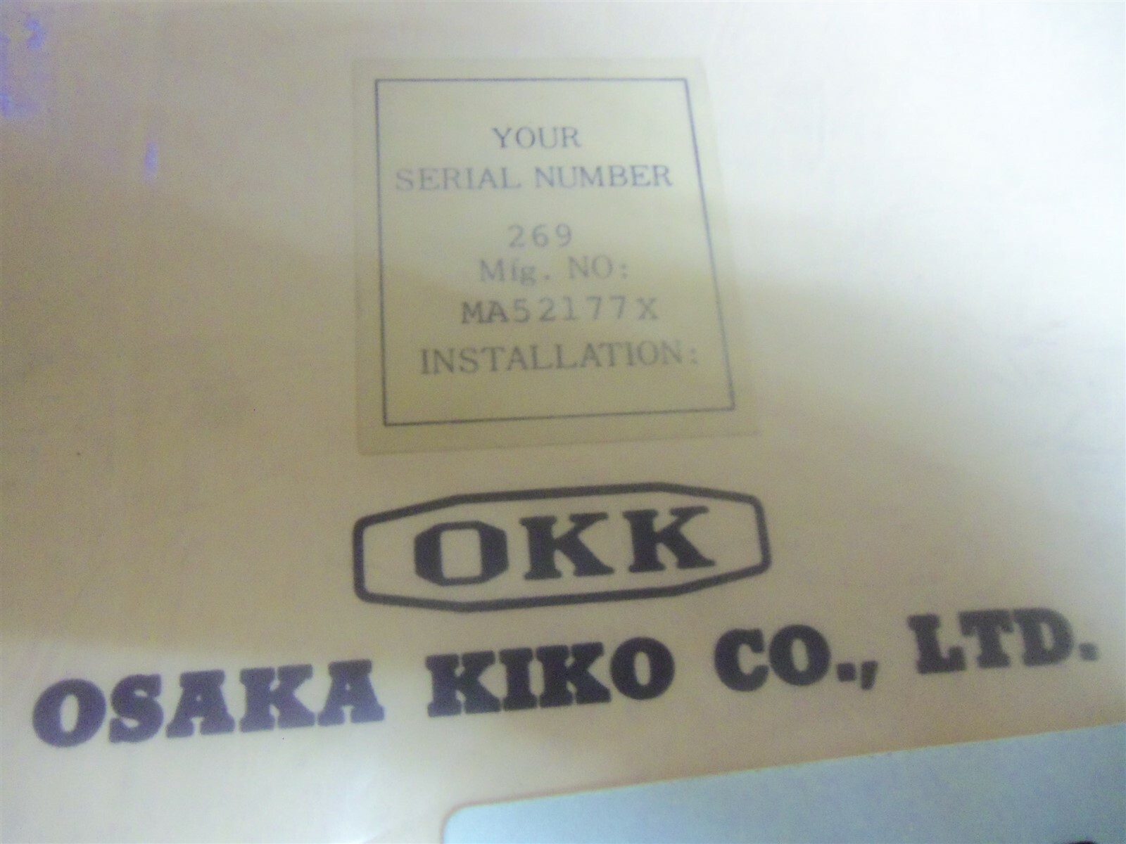 OKK Programming Manual CNC Matic G #222 *FREE SHIPPING*