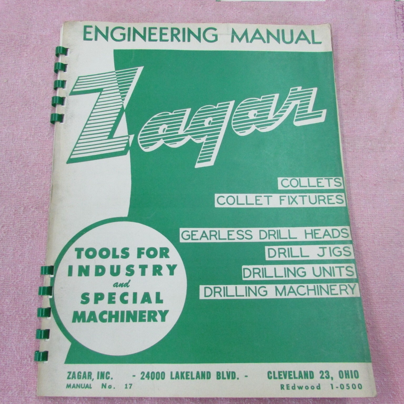 Zagar Engineering Manual / Tool Catalog # 17