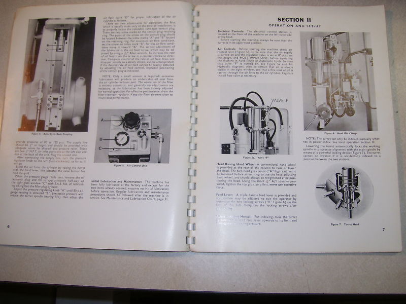 Brown & Sharpe Operation & Maintenance, Turret Drilling Machine