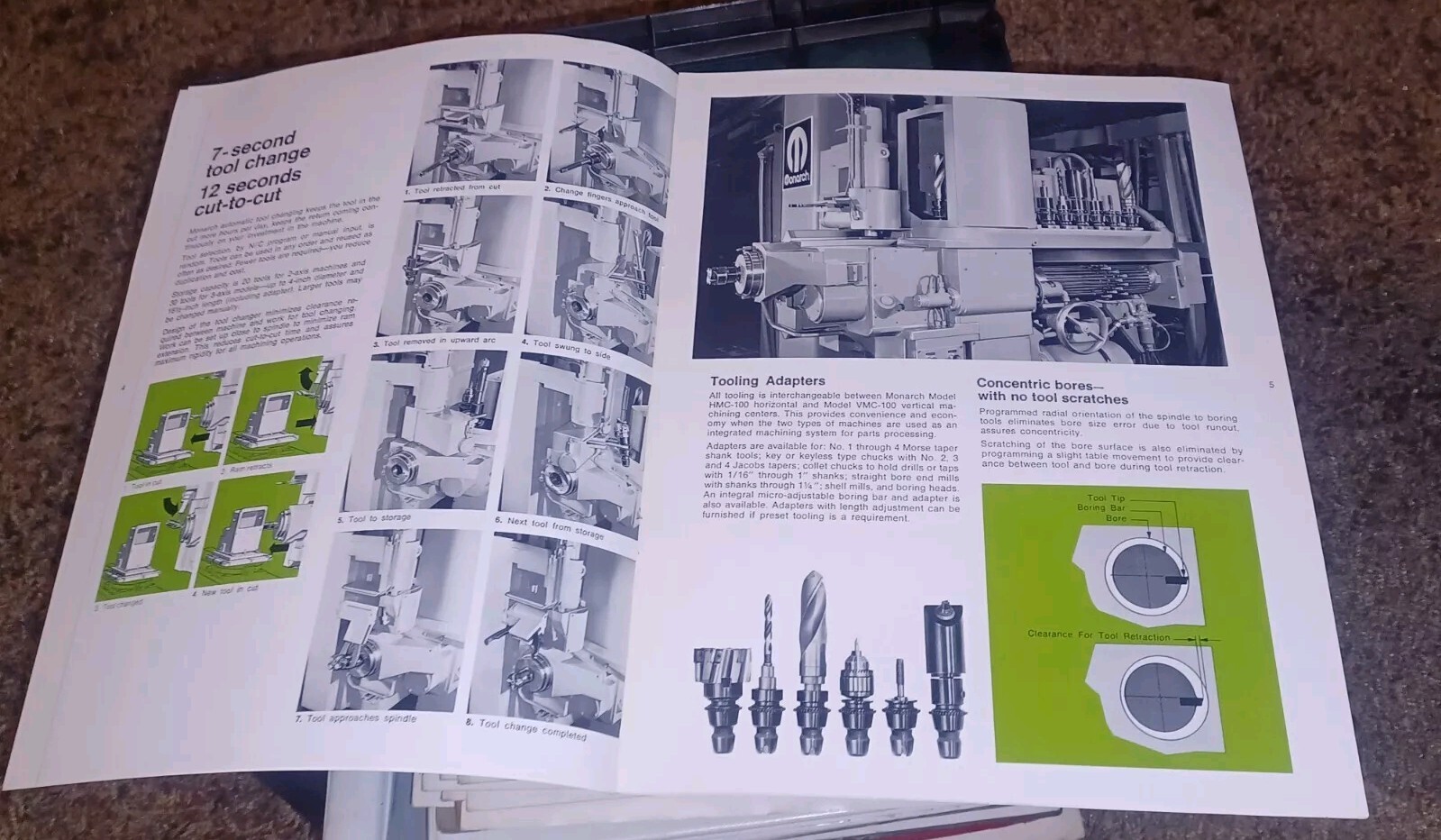 Monarch Machine Tool Co Catalog Bulletin HMC-100 HORIZONTAL N/C MACHINING CENTER