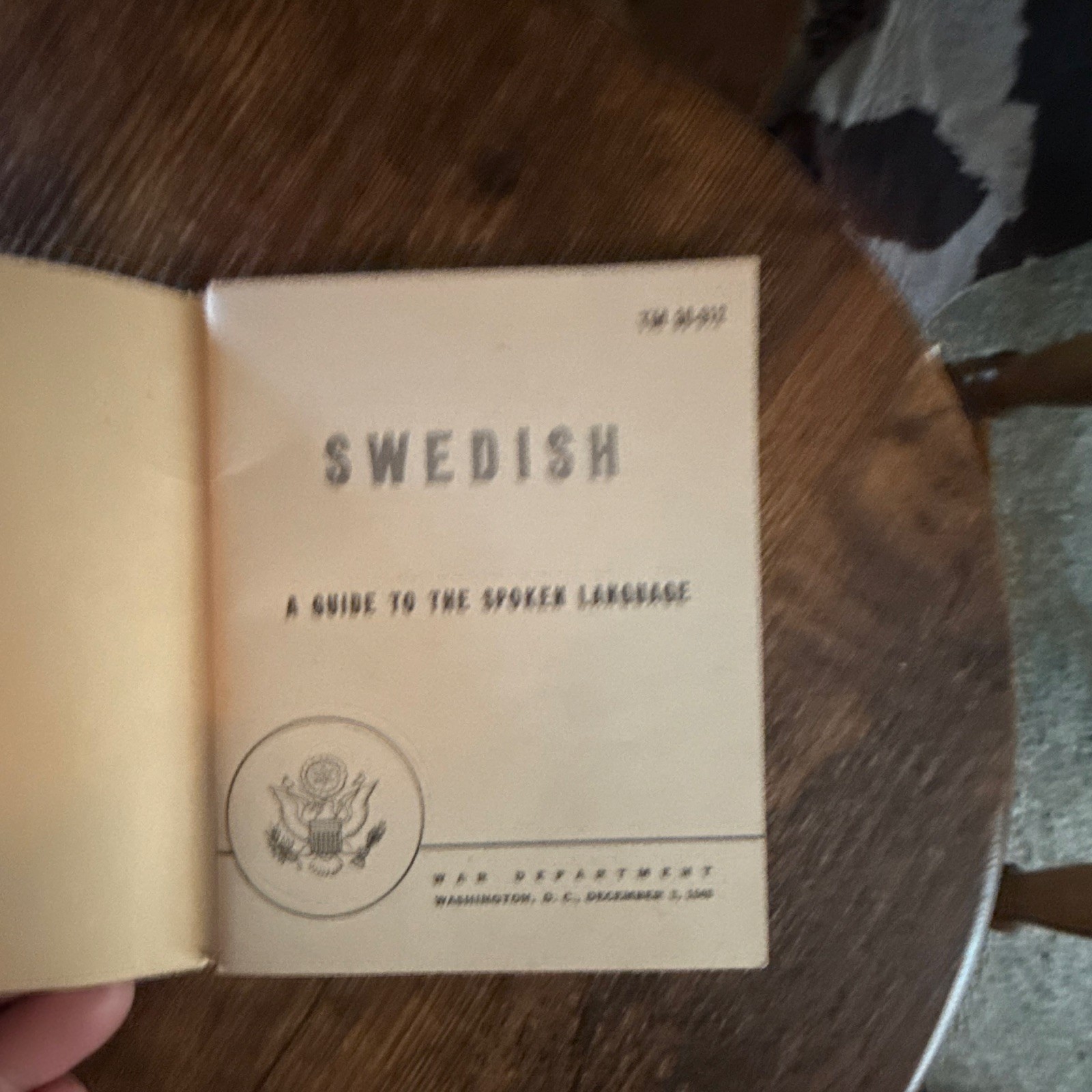 WWII War Department Language Guides from Lt. Commander Robert Hughes