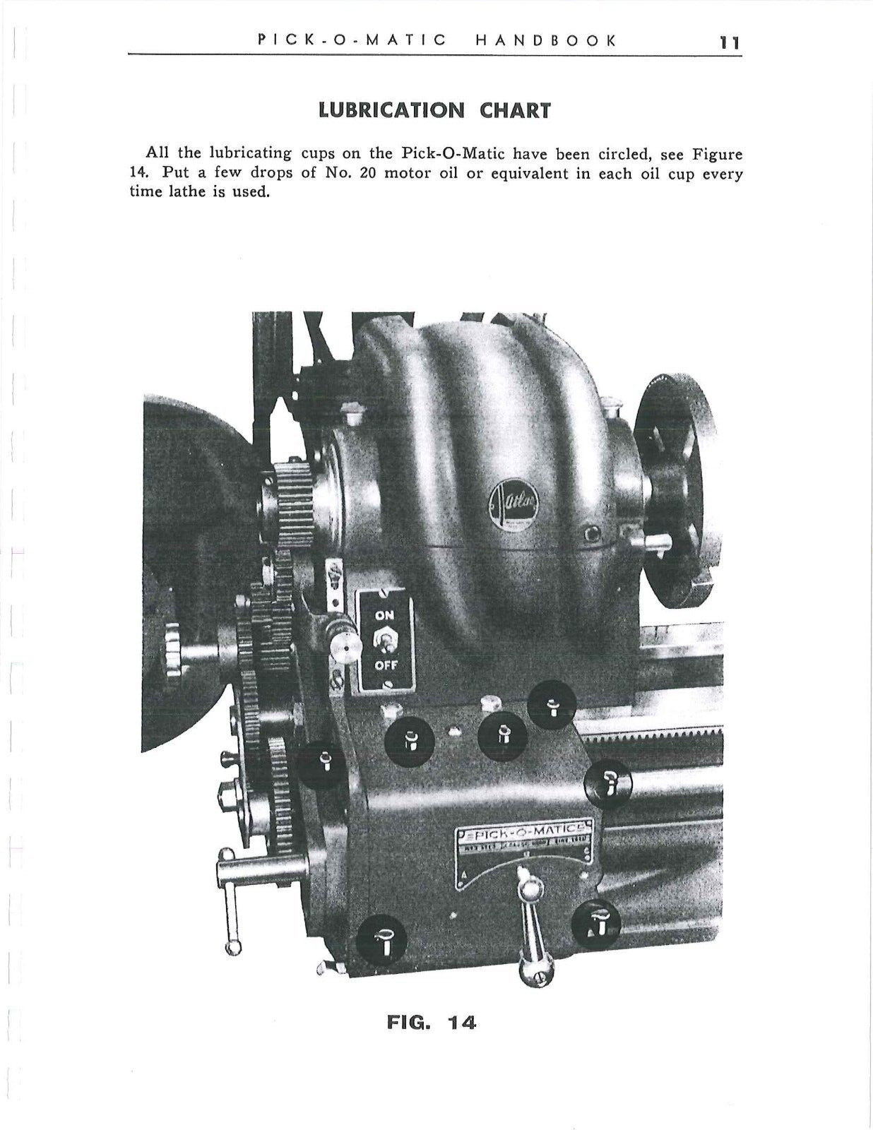 10in Metal Lathe & Threading Charts Operator Inst Manual Fits Atlas Pick-O-Matic