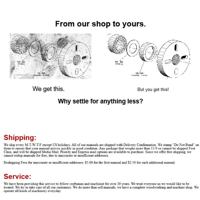 VAN NORMAN 26, 26SU, 36, 36SU Milling Machine Operator Service Parts Manual 1772