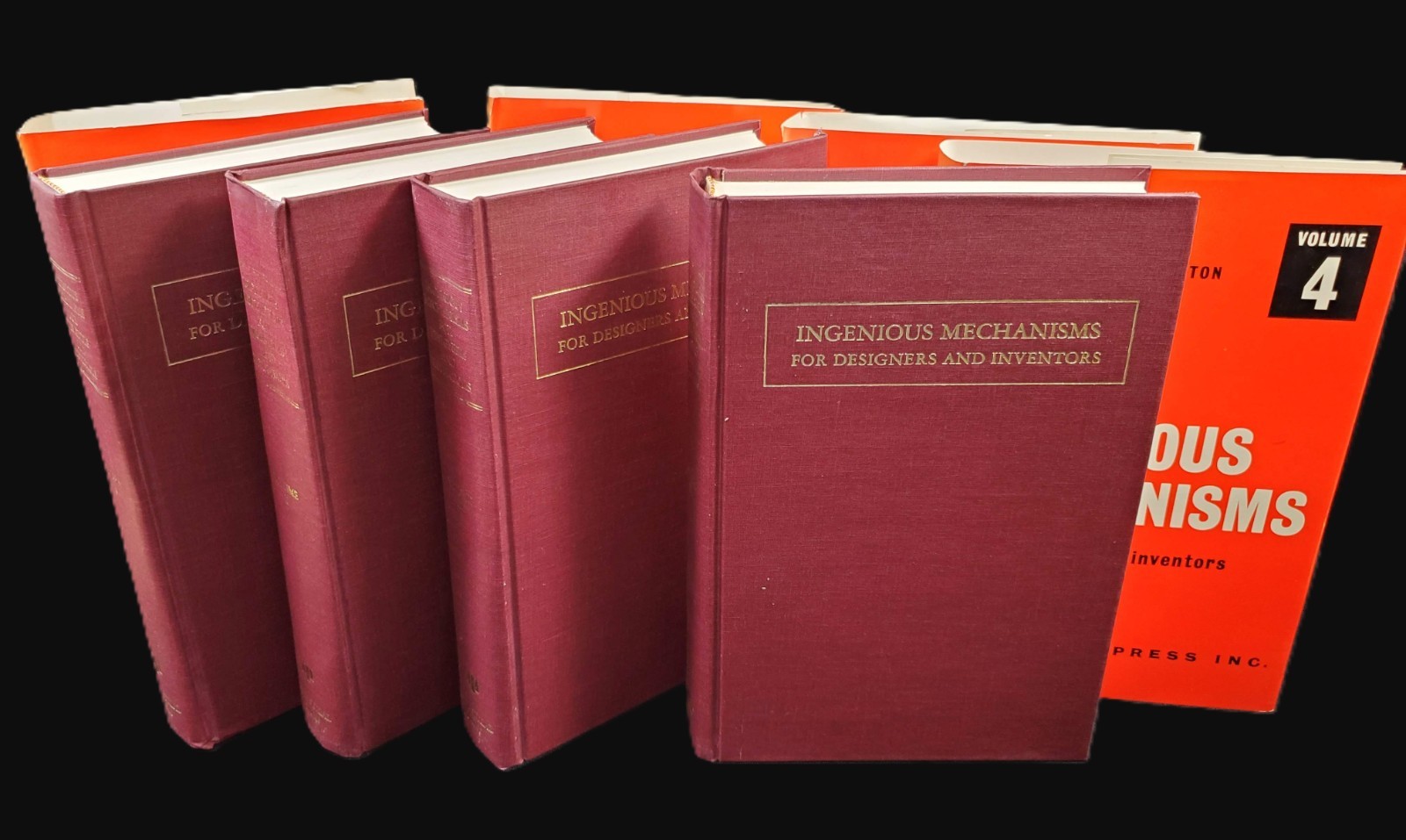 Ingenious Mechanisms for Designers Inventors Industrial Press 4 Books HC DJ