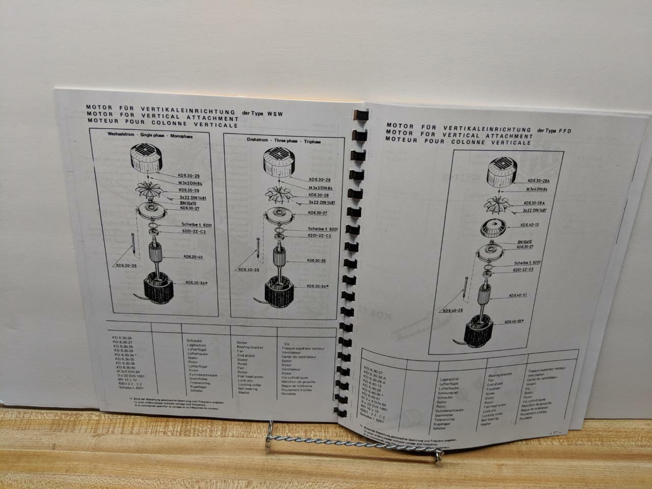 EMCO Emcomat 7 Spare Parts List Manual