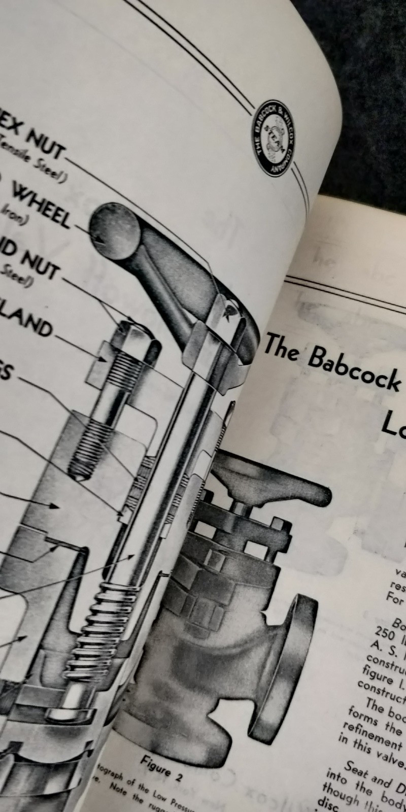 1957 Babcock & Wilcox OPERATING INSTRUCTIONS parts lists PATTON STATE HOSPITAL