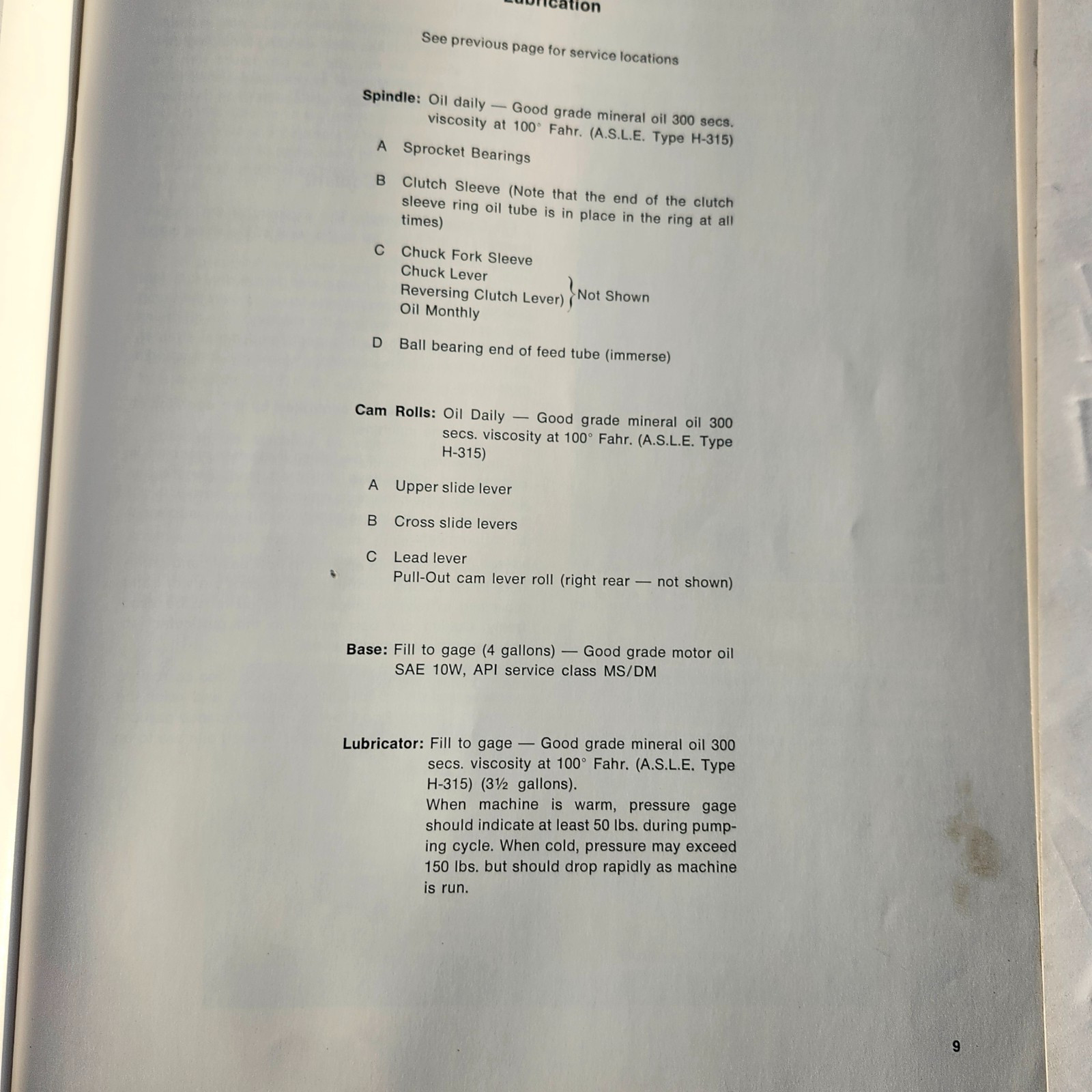 Brown & Sharpe 2 & 3 Ultramatic Screw Machine Operation & Maintenance Manual