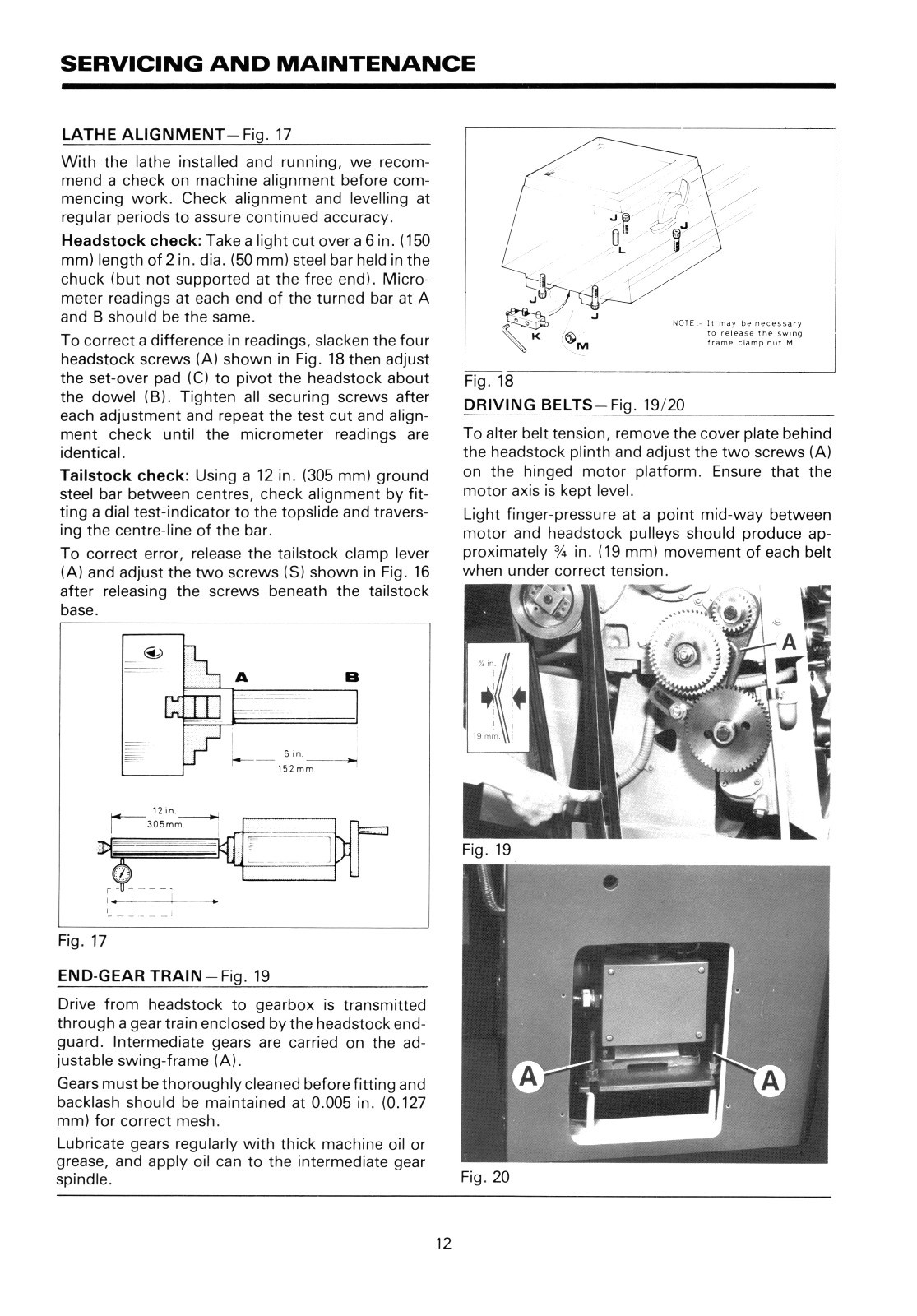 Clausing Colchester 15″ s/n 31471 & up Lathe Instruction & Parts Manual *1224