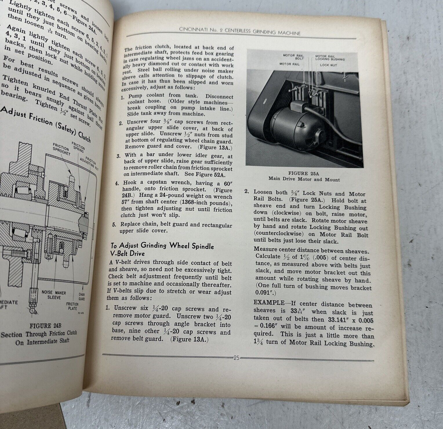 Cincinnati Milacron No 2 Centerless Grinding Machine Service Manual & Parts List