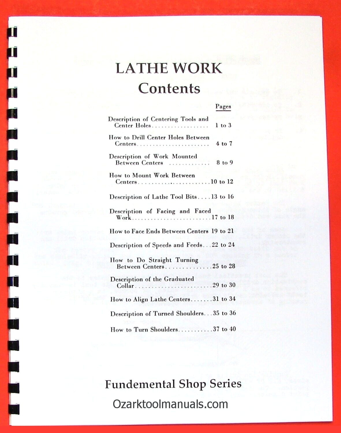 How to Run a Lathe Instruction Manual on Metal LATHE WORKS 0372