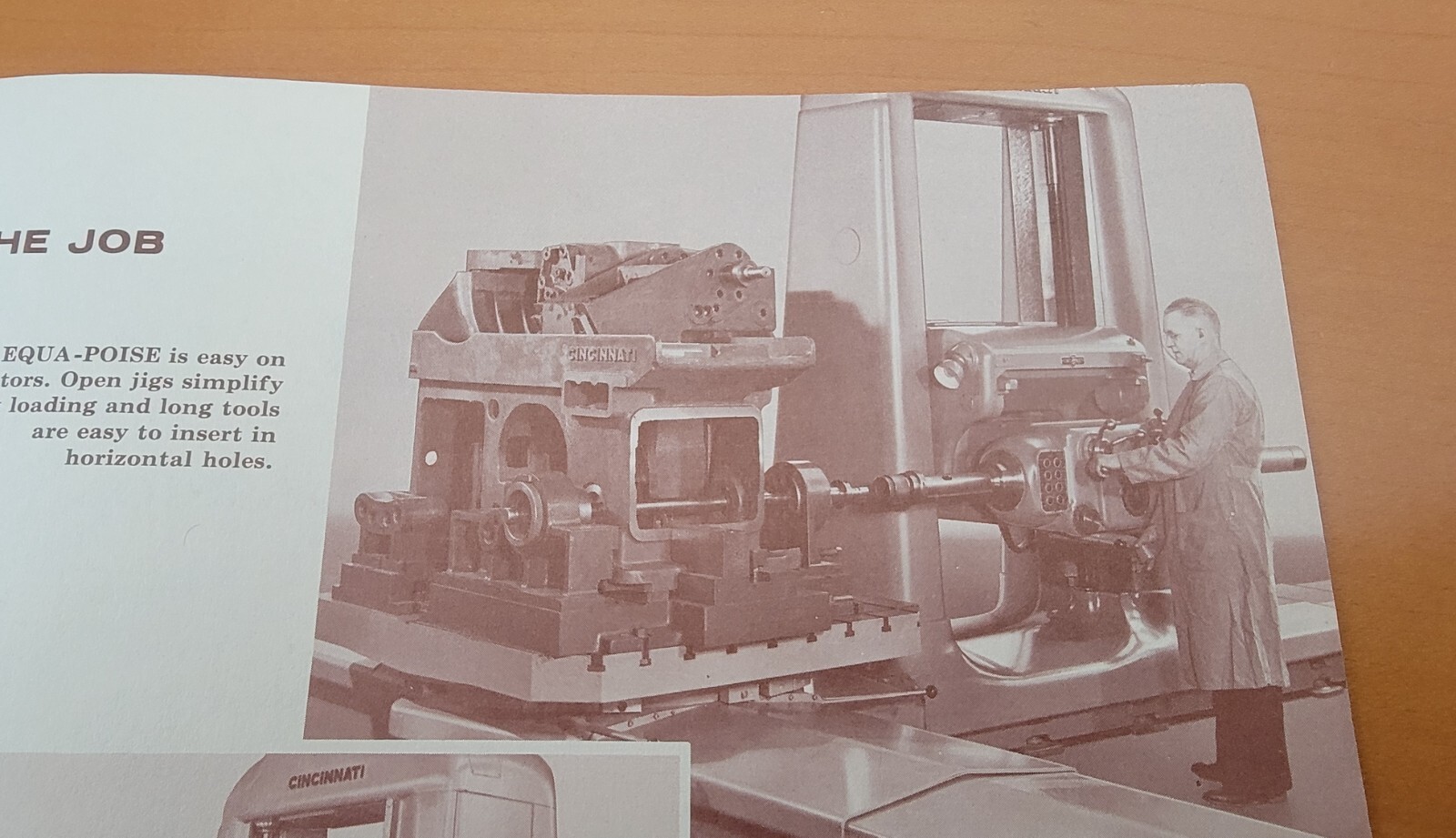 Cincinnati Milling Machine Equa-Poise Horizontal Drilling Machine Brochure
