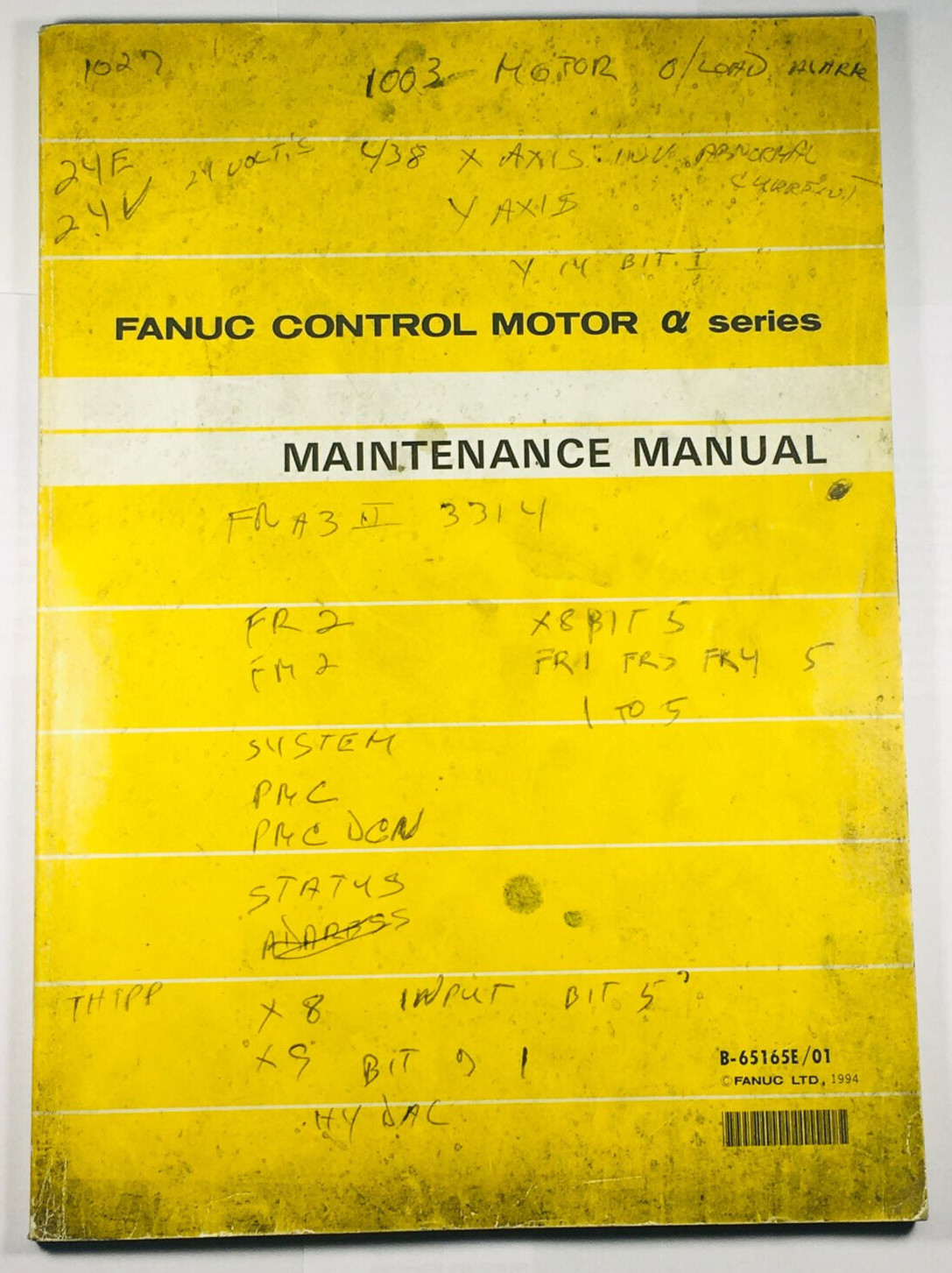 Fanuc Control Motor Amplifier Series Products B-65165E/01 Maintenance Manual