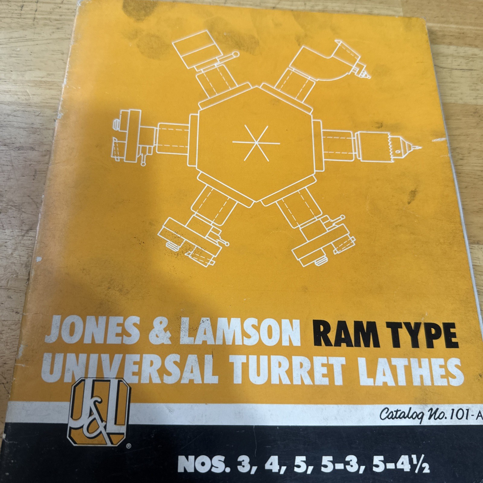 Jones&lamson Ram Type Universal Turret Lathes Nos.3,4,5,5-3,5-4.5 Manual Book