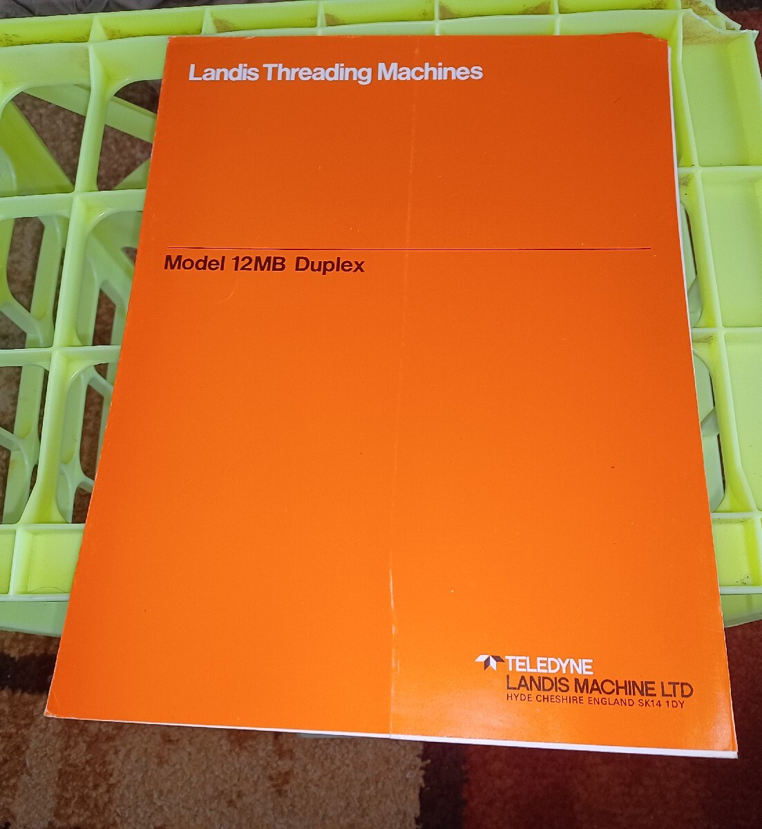 LANDIS THREADING MACHINES Model 12MB Duplex FLYER CATALOG Teledyne MACHINIST Vtg