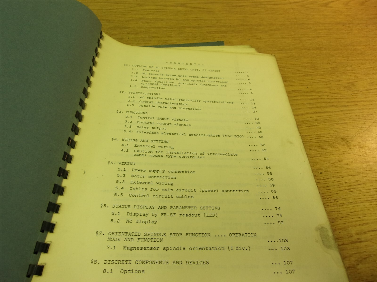 Mitsubishi AC Spindle Drive Standard Specification Manual FREQROL-SF “38”