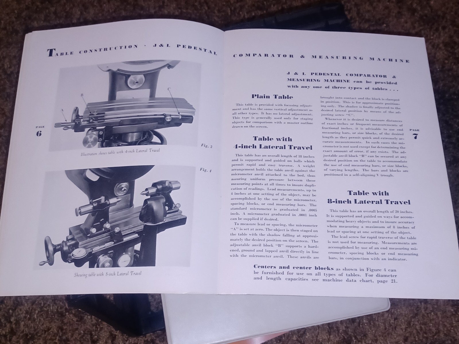 Jones & Lamson Measuring Machine PDISTAL BENCH COMPARATORS J&L TOOL CATALOG BOOK
