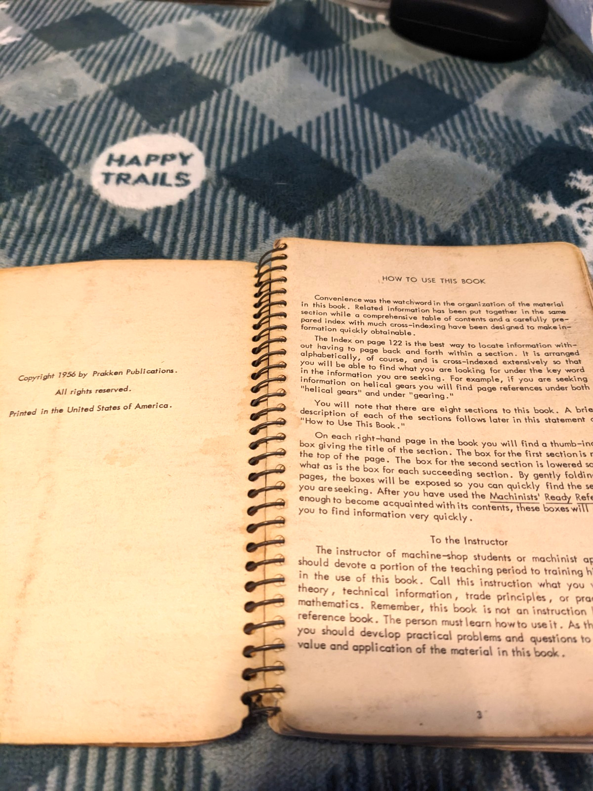 Machinist Ready Reference Handbook￼1st edition 1956 by C. Weingartner (used)