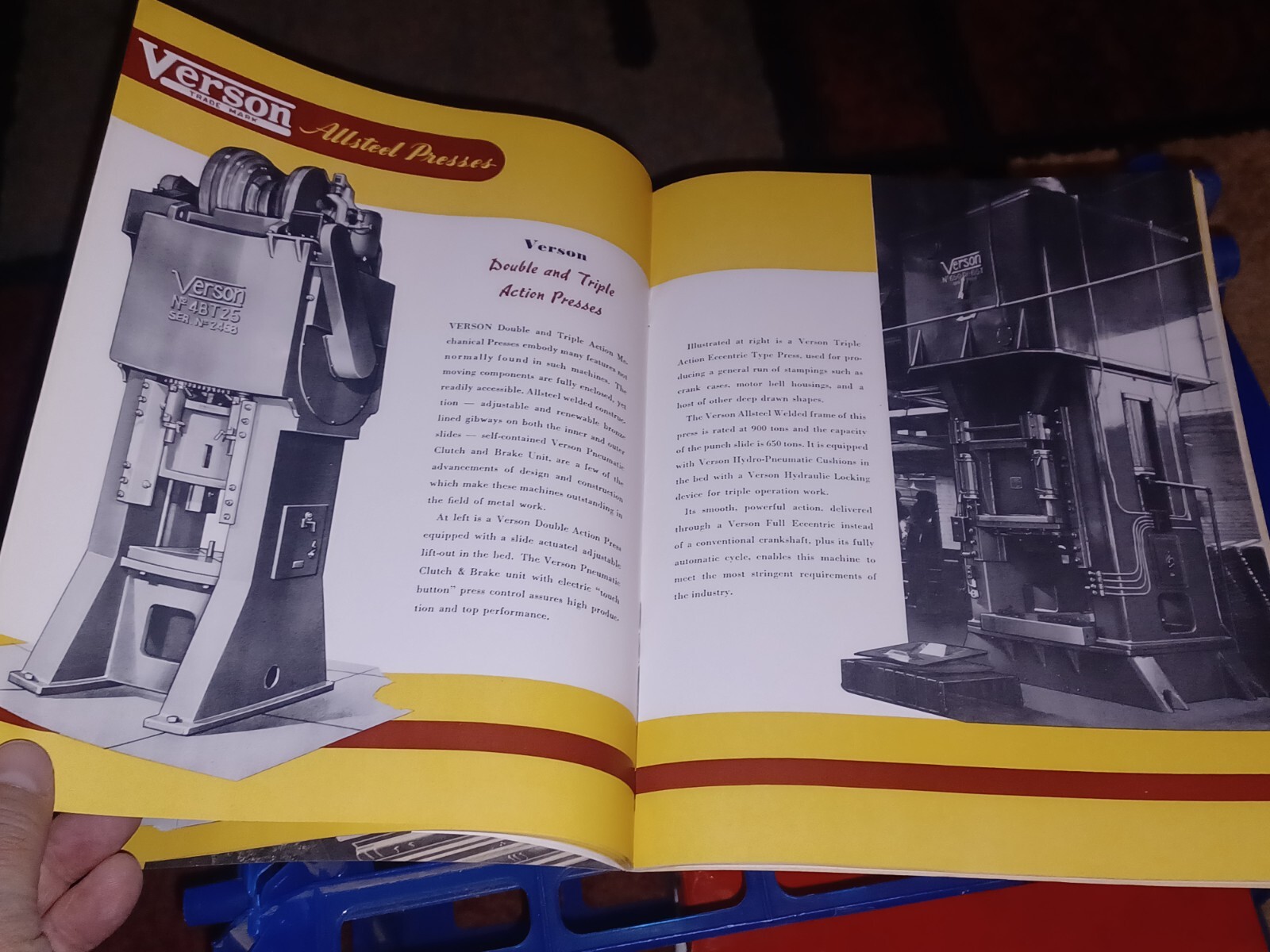 Verson allsteel Presses Company Forming Dies Brakes Punching Attachments CATALOG