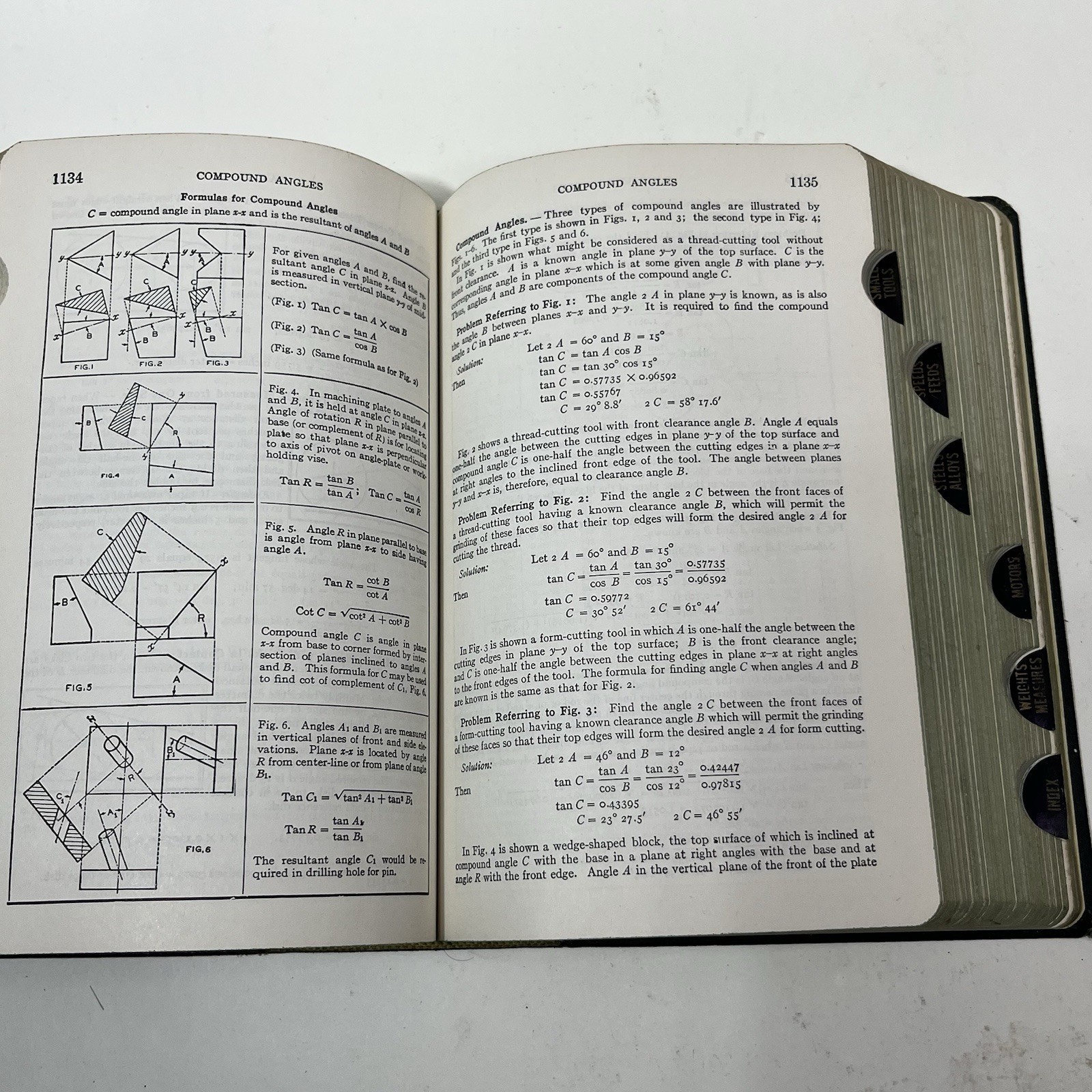 Machinerys Handbook 14th Edition The Industrial Press 1950 Machinist Book Tabbed