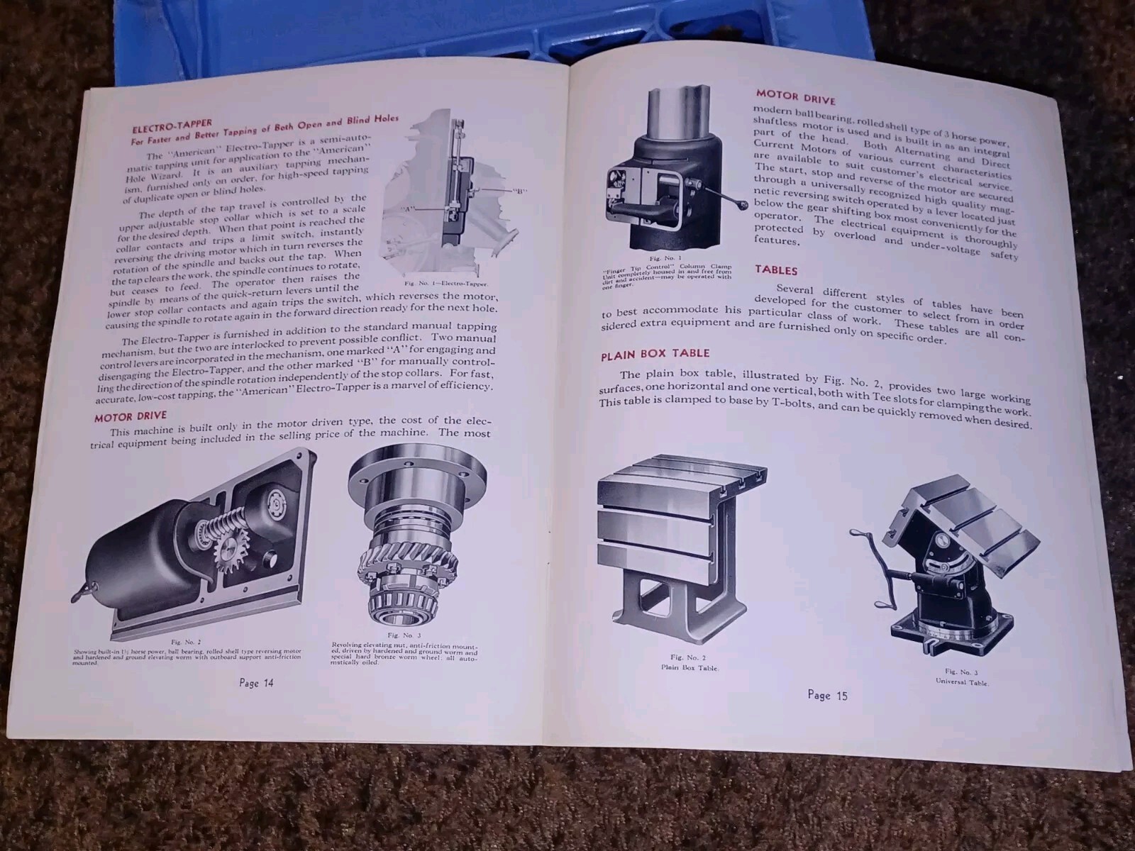 AMERICAN HOLE WIZARD Tool Works BULLETIN 305 9 Speed Radial Drill Catalog Book!