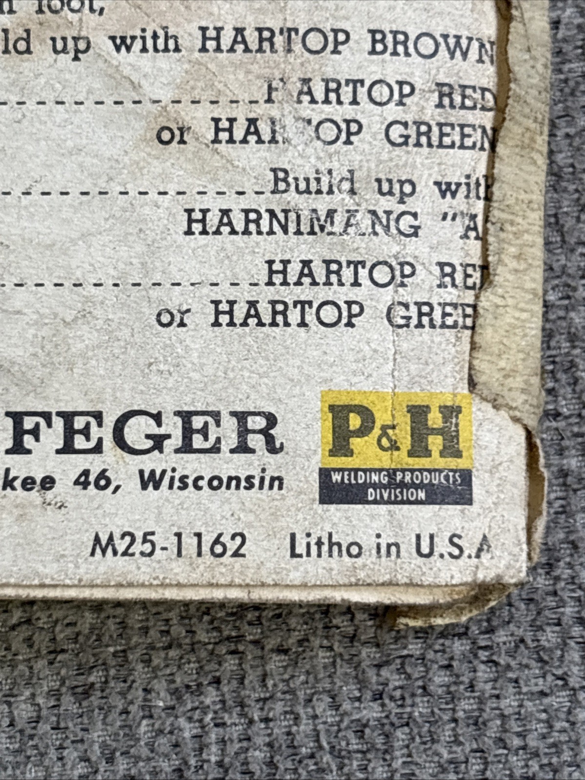 P & H Smootharc Welding Electrodes Catalog 1962?