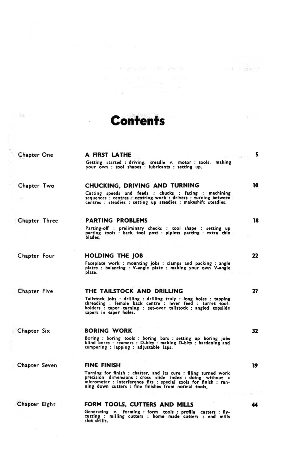 Using The Small Lathe Instruction Manual #1283