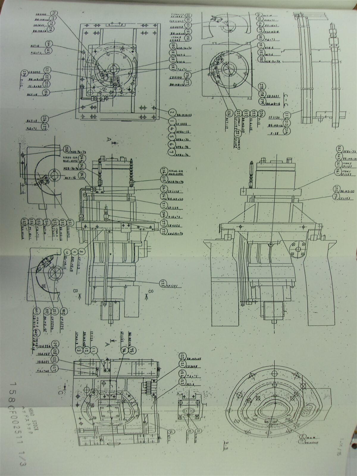Mitsubishi Machining Center Diacenter M-H5A Parts List *FREE SHIPPING*