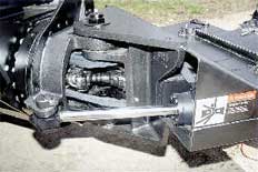Log forwarder hinge bearing